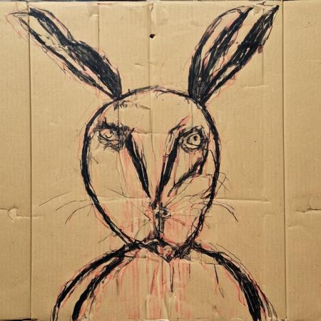 08069-2449702160-_lora_SDXL_Cardboard_drawings_Sa_May-000004_1_ Cardboard drawings a rabbit.png